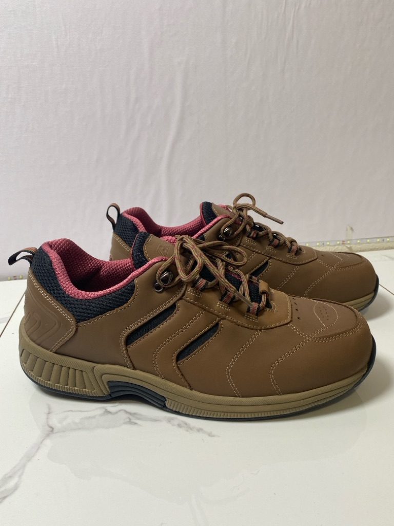 Orthofeet Women's Sneaker Bio Fit 12 X-Wide Comfort Shoes Leather Brown Like New — image 2 of 8